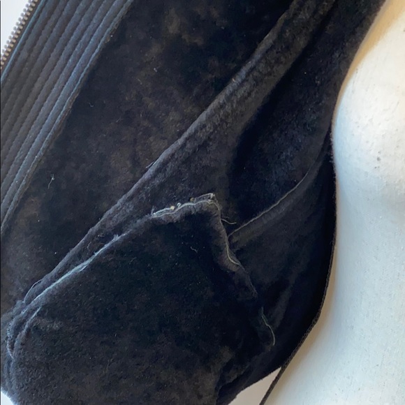 Burberry Brit cropped Shearling Jacket Black size 6 - Picture 8 of 16